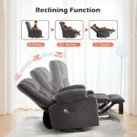 Oversized Recliner Chair with Cup Holders