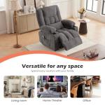 Oversized Recliner Chair with Cup Holders