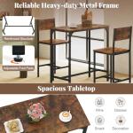 Giantex 3-Piece Bar Table and Stools Set