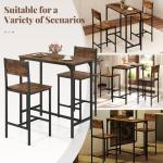 Giantex 3-Piece Bar Table and Stools Set
