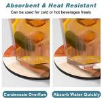 Cute Non-Slip Rubber Drink Coasters Set of 6