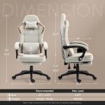 Comfortable Gaming Chair with Massage and Footrest