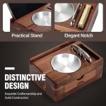 Wooden Cigar Ashtray with Cutter and Holder