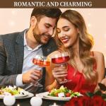 Set of 6 Hand Blown Martini Glasses