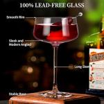 Set of 6 Hand Blown Martini Glasses