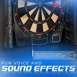 Franklin Sports Electronic Dart Board Set with Cabinet