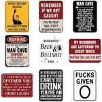 Funny Man Cave Party Decorations - 9 PCS Set