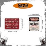 Funny Man Cave Party Decorations - 9 PCS Set