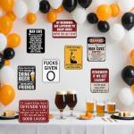 Funny Man Cave Party Decorations - 9 PCS Set