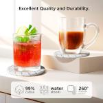 Lazebox Absorbent Coasters Set with Holder