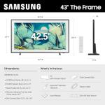Samsung 43-Inch Frame QLED Smart TV (2025)