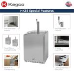 Kegco 24" Stainless Steel Single Tap Kegerator