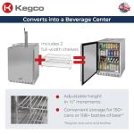 Kegco 24" Stainless Steel Single Tap Kegerator