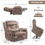 Big Man Power Lay Flat Recliner with Heat & Vibration