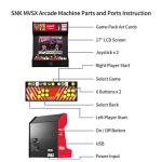 NEO-GEO MVSX Arcade Machine with Games and Stool