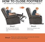 Oversized Rocker Recliner Chair for Big Guys