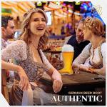 German Beer Boot Mug – 1L Oktoberfest Glass