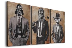 Funny Star Wars Wall Art Set - Darth Vader