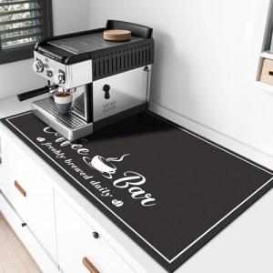 CooRug Coffee Mat - Stylish & Absorbent 17" x 32