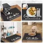 CooRug Coffee Mat - Stylish & Absorbent 17" x 32