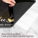 CooRug Coffee Mat - Stylish & Absorbent 17" x 32