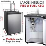 Kegco Stainless Steel Keg Dispenser with 2 Faucets