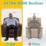 Oversized 360° Swivel Rocker Recliner Chair