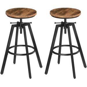Adjustable Swivel Bar Stools Set of 2