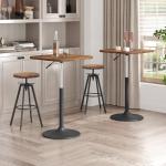 Adjustable Swivel Bar Stools Set of 2