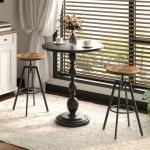 Adjustable Swivel Bar Stools Set of 2