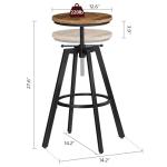 Adjustable Swivel Bar Stools Set of 2