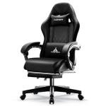 Ergonomic Gaming Chair with Massage and Footrest