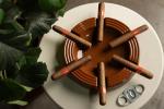 Vintage Brown Ceramic Cigar Ashtray for Men