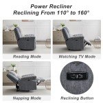 Extra Large Faux Fur Power Recliner for Comfort