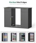 Lamtor 53" Coffee Bar Cabinet with Fridge Space