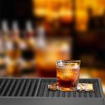 2 Pack 24" Non-Slip Bar Mats with Towel