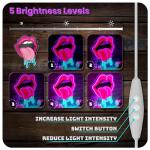 Neon Tongue LED Sign for Man Cave Decor