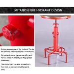 Adjustable Red Pub Bar Table for Man Cave