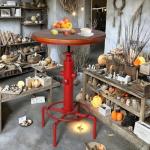 Adjustable Red Pub Bar Table for Man Cave