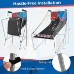 GYMAX Indoor Arcade Basketball Game with 8 Modes