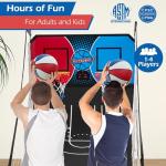 GYMAX Indoor Arcade Basketball Game with 8 Modes