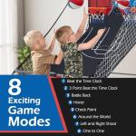 GYMAX Indoor Arcade Basketball Game with 8 Modes