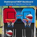 GYMAX Indoor Arcade Basketball Game with 8 Modes