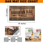 Rustic Bar Mat for Home Bar and Countertop