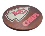 Kansas City Chiefs 18” Wooden Lazy Susan