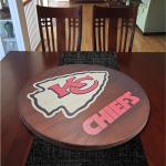 Kansas City Chiefs 18” Wooden Lazy Susan