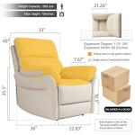 Beige Leather Recliner Chair for Comfort and Style