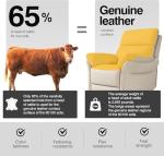 Beige Leather Recliner Chair for Comfort and Style