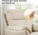Beige Leather Recliner Chair for Comfort and Style