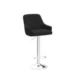 Adjustable Black Bar Stools Set of 2